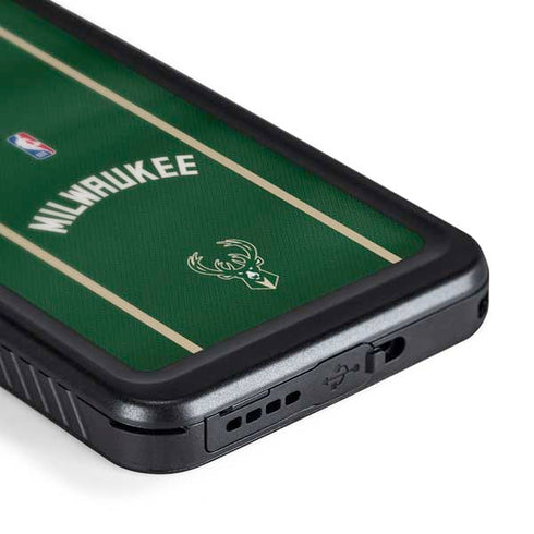 NBA Milwaukee Bucks Jersey Galaxy S24 Plus Waterproof Case